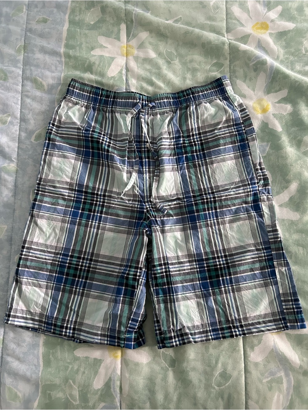 Goodfellow & Co Men’s Small Blue Plaid PJ Pajama Shorts